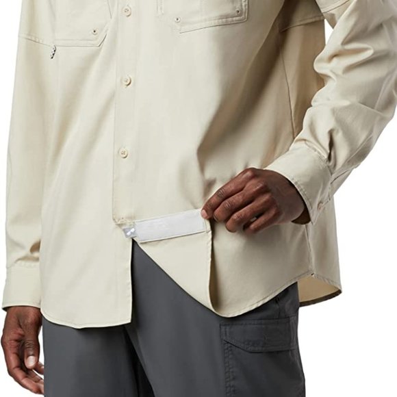 🆕Columbia Men's Blood and Guts III Long Sleeve Woven Shirt, XXL-Fossil, NWT - Picture 5 of 6